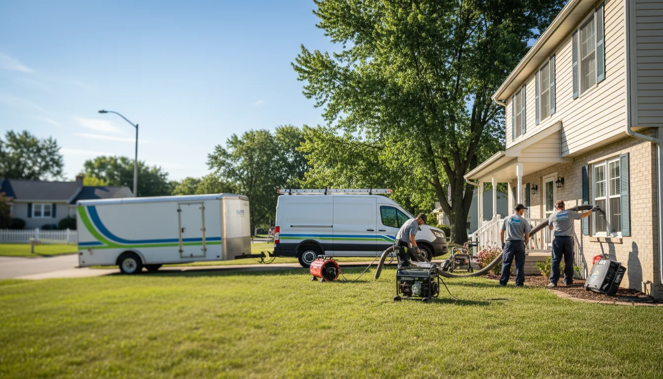 Flooded Basement Restoration And Cleanup With Repair in Rome City, IN near me